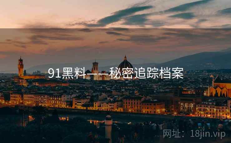 91黑料——秘密追踪档案