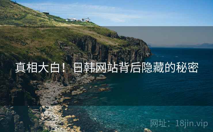真相大白!日韩网站背后隐藏的秘密 真相大白!日韩网站背后隐藏的秘密