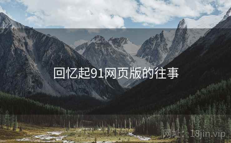 回忆起91网页版的往事 回忆起91网页版的往事