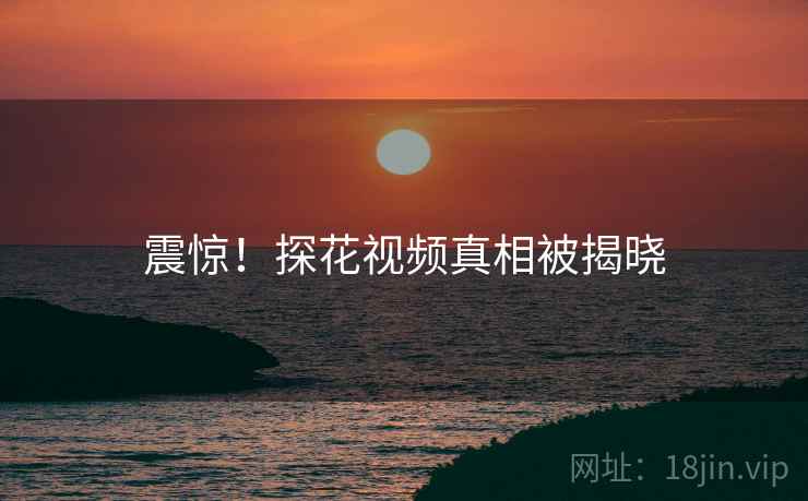 震惊！探花视频真相被揭晓