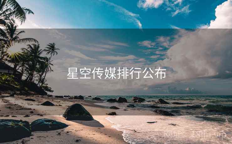 星空传媒排行公布 星空传媒排行公布